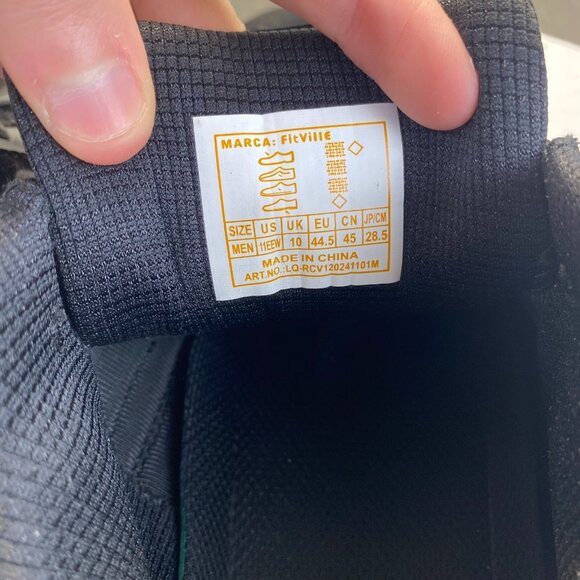 FitVille Men's Sneakers rebound core‎ v1,Size 11EEW,Black,Comfort Technology - Picture 6 of 15